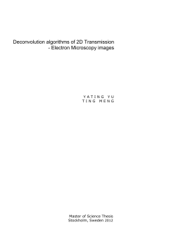 Deconvolution algorithms of 2D Transmission