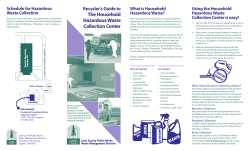 The Household Hazardous Waste Collection Center