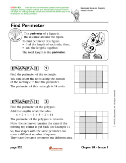 Find Perimeter - MathCoach Interactive