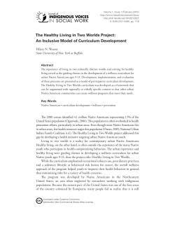 The Healthy Living in Two Worlds Project: An
