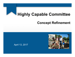 Highly Capable Committee