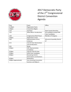 2017!Democratic!Party! of!the!2 !Congressional! District!Convention