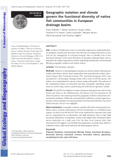 Geographic isolation and climate govern the functional diversity of