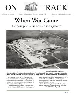 ON_TRACK_Jan-Mar 2013 - Garland Landmark Society