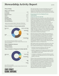 Stewardship Activity Report - State Street Global Advisors