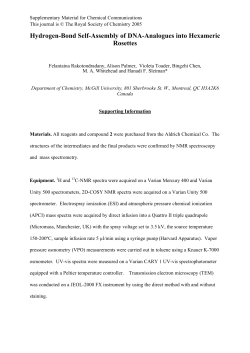 Hydrogen-Bond Self-Assembly of DNA