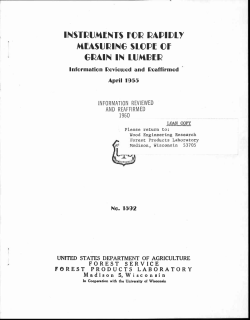 INSTRUMENTS FOR RAPIDLY MEASURING SLOPE or GRAIN IN