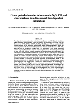 Ozone perturbations due to increases in N2O, CH4 and