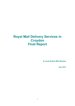 SF Draft Royal Mail 010415 - London Borough of Croydon