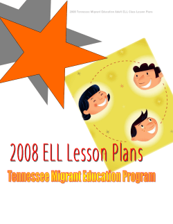 ELL Lesson Plans