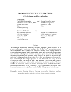DATA-DRIVEN CONSTRUCTIVE INDUCTION: A