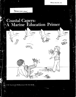 NCU-E-84-001 - the National Sea Grant Library