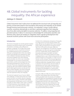 Global instruments for tackling inequality - UNESDOC
