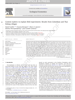 Context matters to explain field experiments