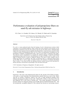 Performance evaluation of polypropylene fibers on sand