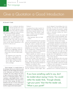 Give a Quotation a Good Introduction