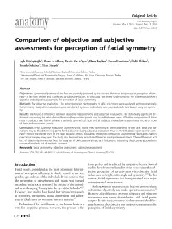 Comparison of objective and subjective assessments for perception