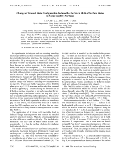 Change of Ground State Configuration Induced by the Stark Shift of