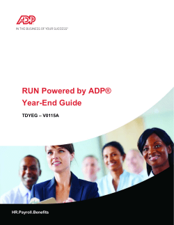 RUN Powered by ADP® Year-End Guide