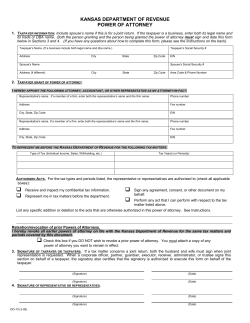 Power of Attorney DO-10 3-05