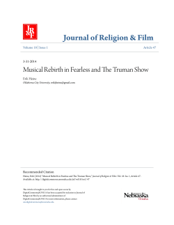 Musical Rebirth in Fearless and The Truman Show