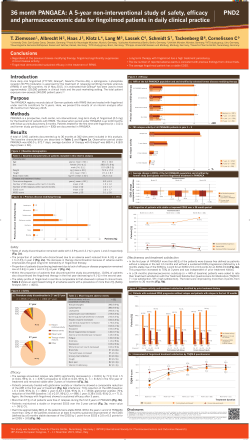36 month PANGAEA: A 5-year non-interventional study of safety