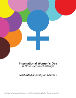 International Women`s Day A Nova Scotia challenge