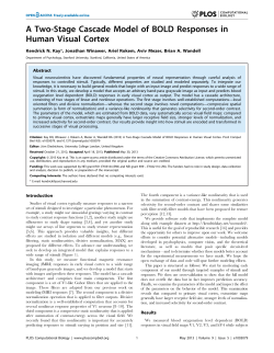 A Two-Stage Cascade Model of BOLD Responses in Human Visual