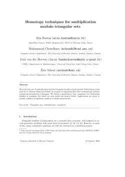Homotopy techniques for multiplication modulo triangular sets