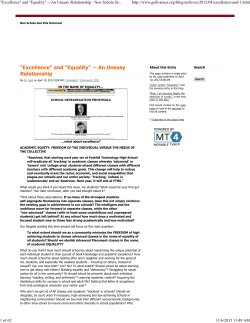 "Excellence" and "Equality" - Rich`s Professional Website