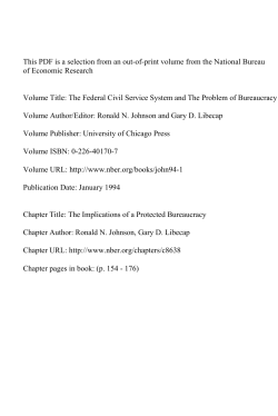The Implications of a Protected Bureaucracy