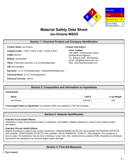 Material Safety Data Sheet