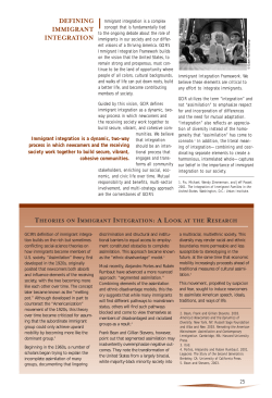 defining immigrant integration - Funders` Committee for Civic