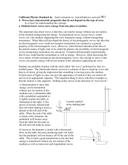 4. Waves have characteristic properties that do not
