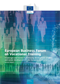 European Business Forum on Vocational Training