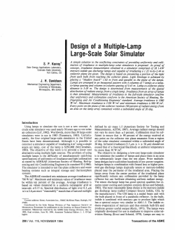 Design of a Multiple-Lamp Large