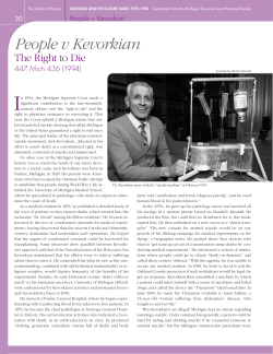 People v Kevorkian - Michigan Supreme Court Historical Society