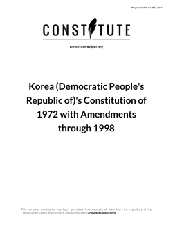 Korea (Democratic People`s Republic of)`s