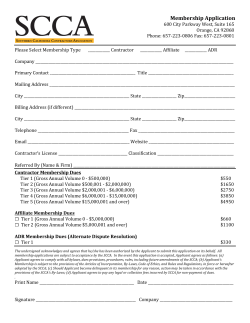 Membership Application - Southern California Contractors Association