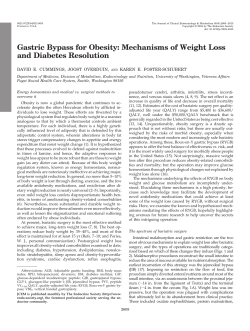 Gastric Bypass for Obesity: Mechanisms of Weight Loss and