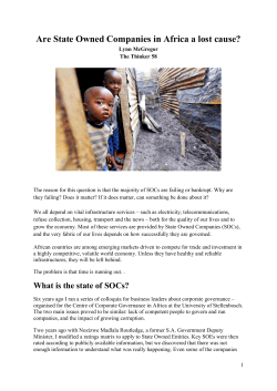 Are State Owned Companies in Africa a lost cause?