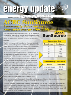 May 2017 - Allamakee-Clayton Electric Cooperative