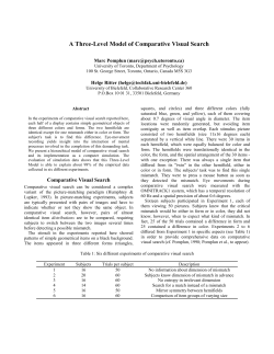 A Three-Level Model of Comparative Visual Search