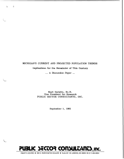 Michigan`s Current and Projected Population Trends