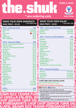 MAKE YOUR OWN SANDWICH