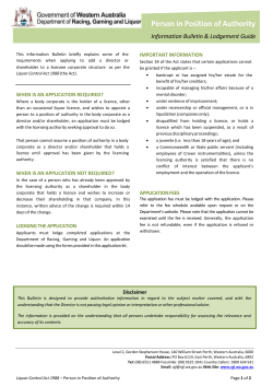 Approval of Director/Shareholder Guide
