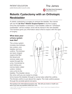 Robotic Cystectomy with an Orthotopic Neobladder