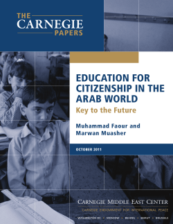 Education for Citizenship in the Arab World
