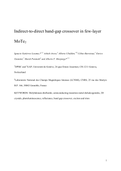 Indirect-to-direct band-gap crossover in few-layer