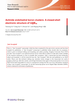 A closed-shell electronic structure of U@B40